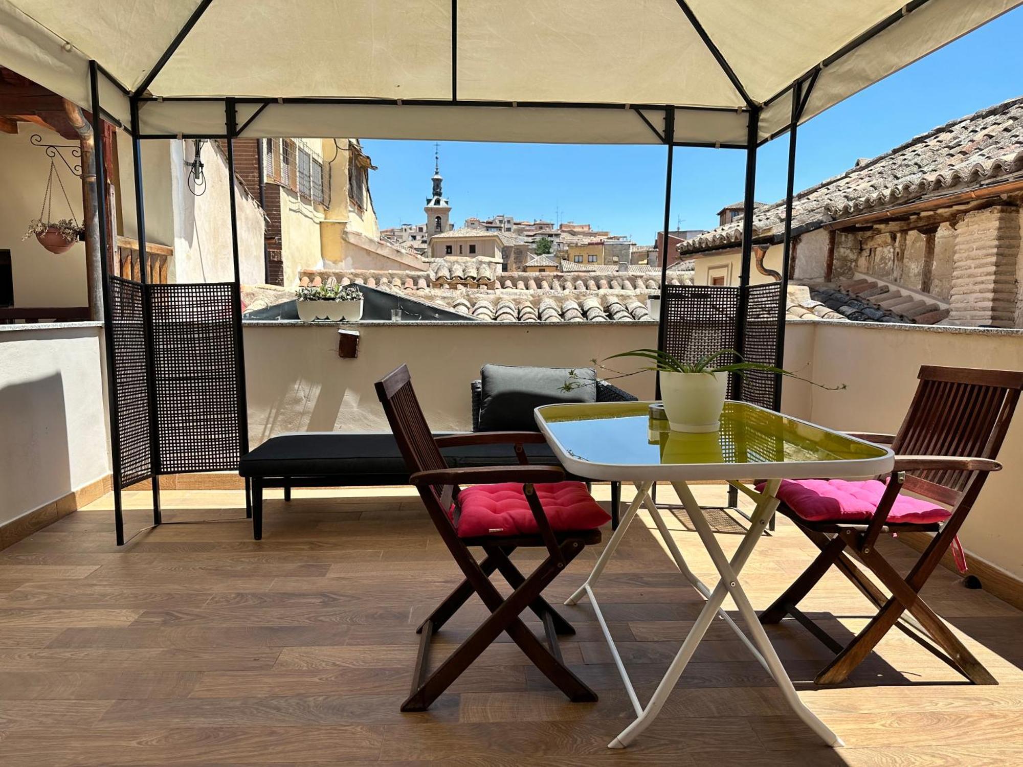 Apartamento Canónigo - terraza con vistas Toledo Exterior foto